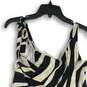 NWT White House Black Market Womens Black White Striped Pullover Blouse Top L image number 4