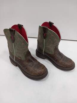 Justin Gypsy Leather Pull-On Boots Size 8B alternative image