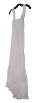 Womens White Sleeveless Square Neck Summer Breeze Midi Dress Size M image number 2