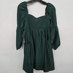 Exlura Green Asymmetrical Dress alternative image