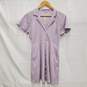 NWT Madewell WM's Kacie Mini Shirtdress in Lavender Plaid Size 6 image number 1
