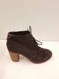Toms Shoes Lunata Suede Ankle Boots Dark Brown 9 image number 2