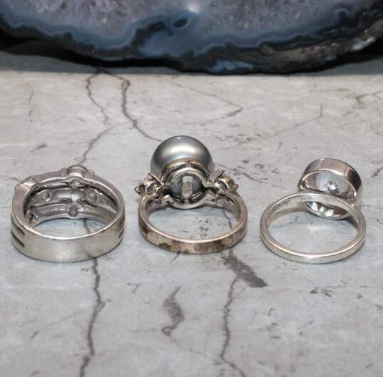 Sterling Silver Ring Set Sizes (8, 7, 9) - 17.10g image number 4