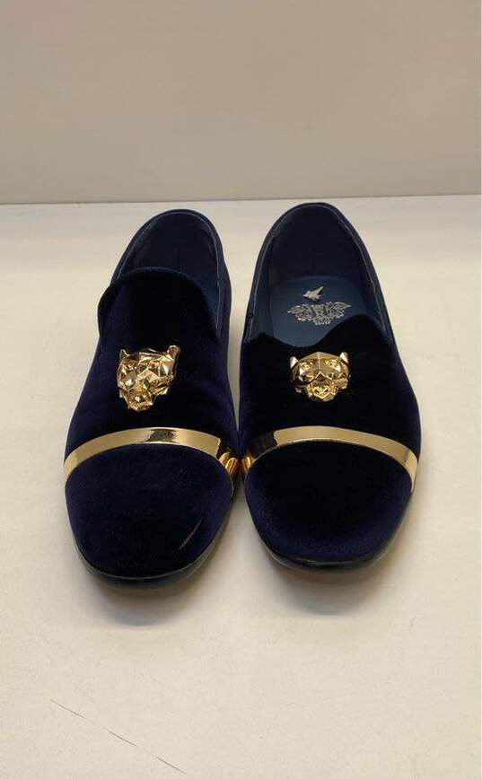 Royal Shoes Velvet Jitai Slip On Loafer Navy 8.5 image number 2