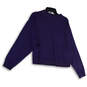 NWT Womens Blue Crew Neck Long Sleeve Pullover Sweatshirt Size Medium image number 2