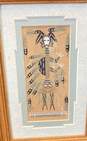 2 Mother Earth & Hunchback Watercolor Authentic Navajo Sand Painting Signed image number 5