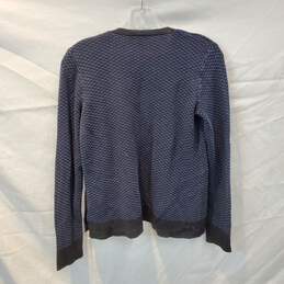 Eileen Fisher Long Sleeve Navy Blue/Black Cardigan Sweater Size XS alternative image