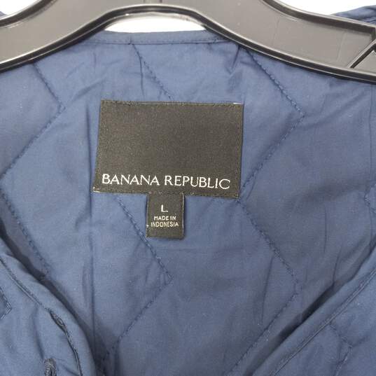 Banana Republic Quilted Liner Vest Men's Size L image number 3
