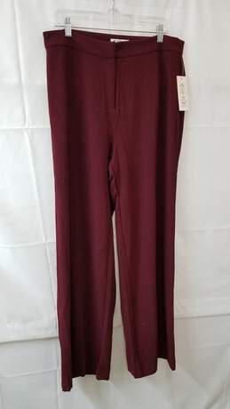 Nanette Burgundy Pants Size 12 alternative image