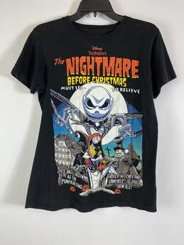 Disney Nightmare Before Christmas Men Black T-shirt S