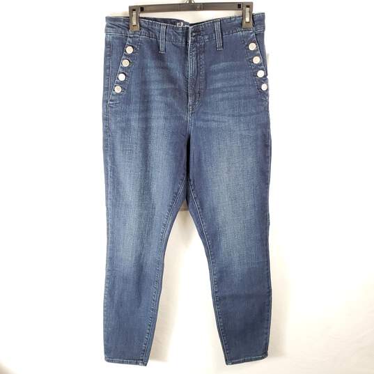 Gap Women Blue High Rise Jeans Sz 16 NWT image number 4