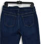 Womens Blue Medium Wash 5 Pockets Mid Rise Denim Skinny Jeans Size 6R image number 4