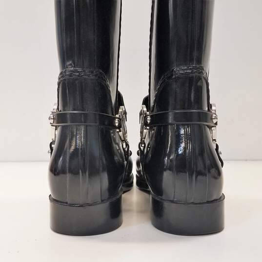Michael Kors Rubber Harness Rain Boots Black 6 image number 4