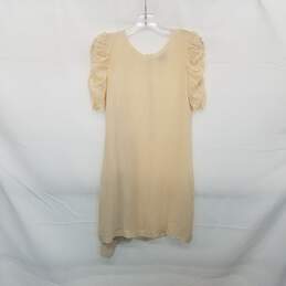 Theory Peach Silk Short Sleeved Dress WM Size 0
