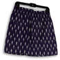 NWT Womens Blue Printed Elastic Waist Classic Pull-On A-Line Skirt Size 8 image number 2