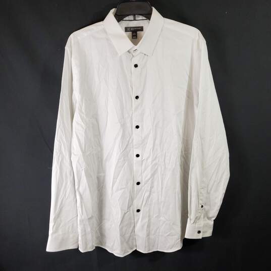 INC Men's White Button Up Dress Shirt SZ L image number 1