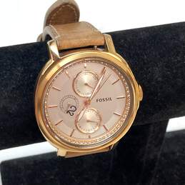 Designer Fossil ES3358 Wristwatch Water-Resistant Round Quartz Analog Wristwatch