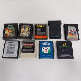 Bundle of 9 Assorted Vintage Atari Games