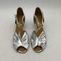 Freed Of London Womens Silver Block Heel Ankle Strap Sandals Size 6.5 M image number 3