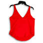 NWT Womens Red Sleeveless Wide Strap V-Neck Pullover Camisole Top Size M image number 2