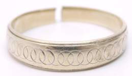 10K Yellow Gold Circular Etched Band Ring FOR REPAIR 2.0g alternative image