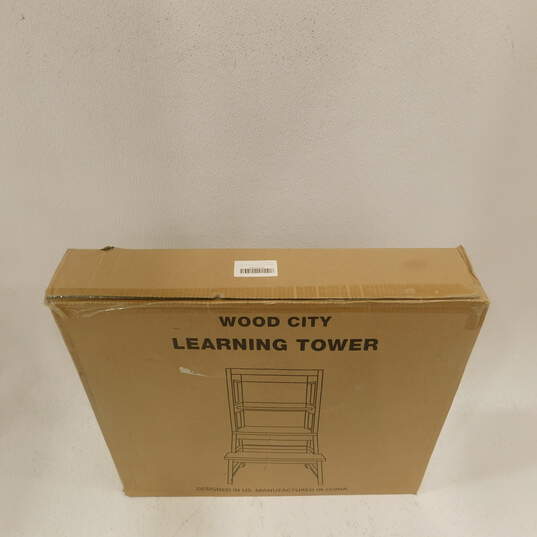 Toddler Standing Tower, Safe Wooden Toddler Learning Tower image number 5