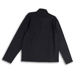 NWT Womens Gray Long Sleeve Mock Neck Quarter Zip Pullover Jacket Size M alternative image