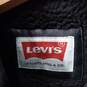 Levis Black Leather Jacket Men's Size L image number 3