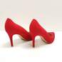 Marc Fisher Darrena Red Faux Suede Rhinestone Pump Heels Shoes Size 5.5 M image number 4