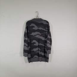 Womens Camouflage Long Sleeve Button-Front Cardigan Sweater Size Medium alternative image