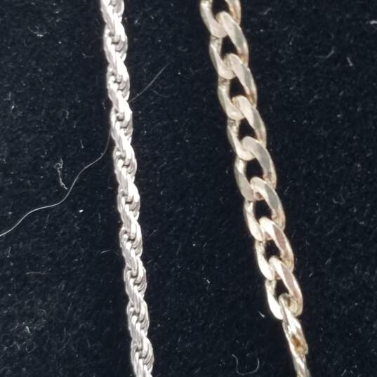 Sterling Silver Multi Gemstone Pendant/Necklace/Bracelet Bundle 3 Pcs 13.8g image number 2