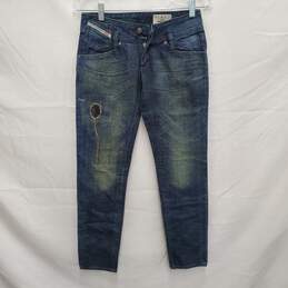 NWT Diesel Industry Dirty Thirty WM's Blue Denim Skinny Jeans Size 26 x 32