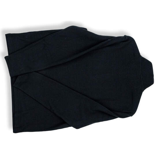 NWT Mens Black Long Sleeve Mock Neck Quarter Zip Pullover Sweater Size M image number 2