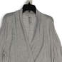 Womens Gray Heather Long Sleeve Open Front Cardigan Sweater Size S image number 3