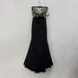 NWT Womens Black Gold Sequin Strapless Trumpet Flare Maxi Dress Size 5 image number 1