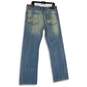NWT Express Jeans Womens Blue Blake Loose Fit Low Rise Bootcut Jeans Sz W34 L34 image number 2