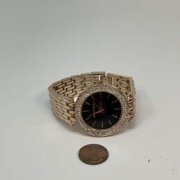 Designer Michael Kors MK-6675 Gold-Tone Rhinestone Analog Wristwatch w/ Box alternative image