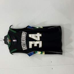 NWT Nike Mens Black Green NBA Milwaukee Bucks #34 Sleeveless Jersey Size 50 alternative image