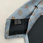NWT Mens Blue Geometric Silk Adjustable Pointed Designer Neck Tie image number 3