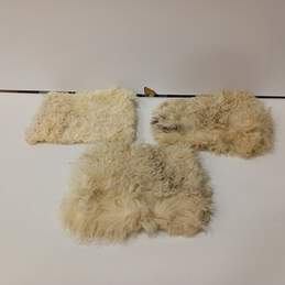 Sheepskin Covers Assorted 3pc Lot