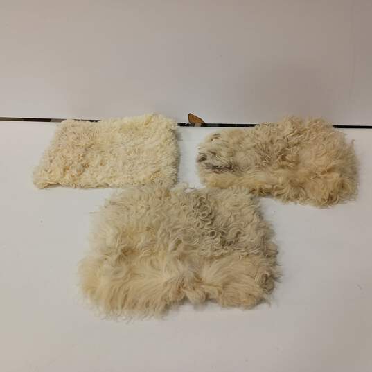 Sheepskin Covers Assorted 3pc Lot image number 1