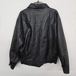 Phase Two Black Leather Jacket alternative image