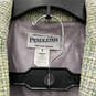 Womens Green Notch Lapel Collar Blazer & Skirt Two Piece Suit Set Size 8/10 image number 5