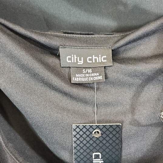 City Chic Women Black Midi Dress Sz 16 NWT image number 2