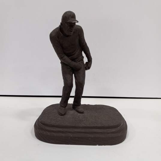 Michael Garman Bronzetone Golfer Statue image number 1