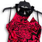 NWT Womens Black Pink Cutout Sleeveless Key Hole Back Shift Dress Size M image number 3