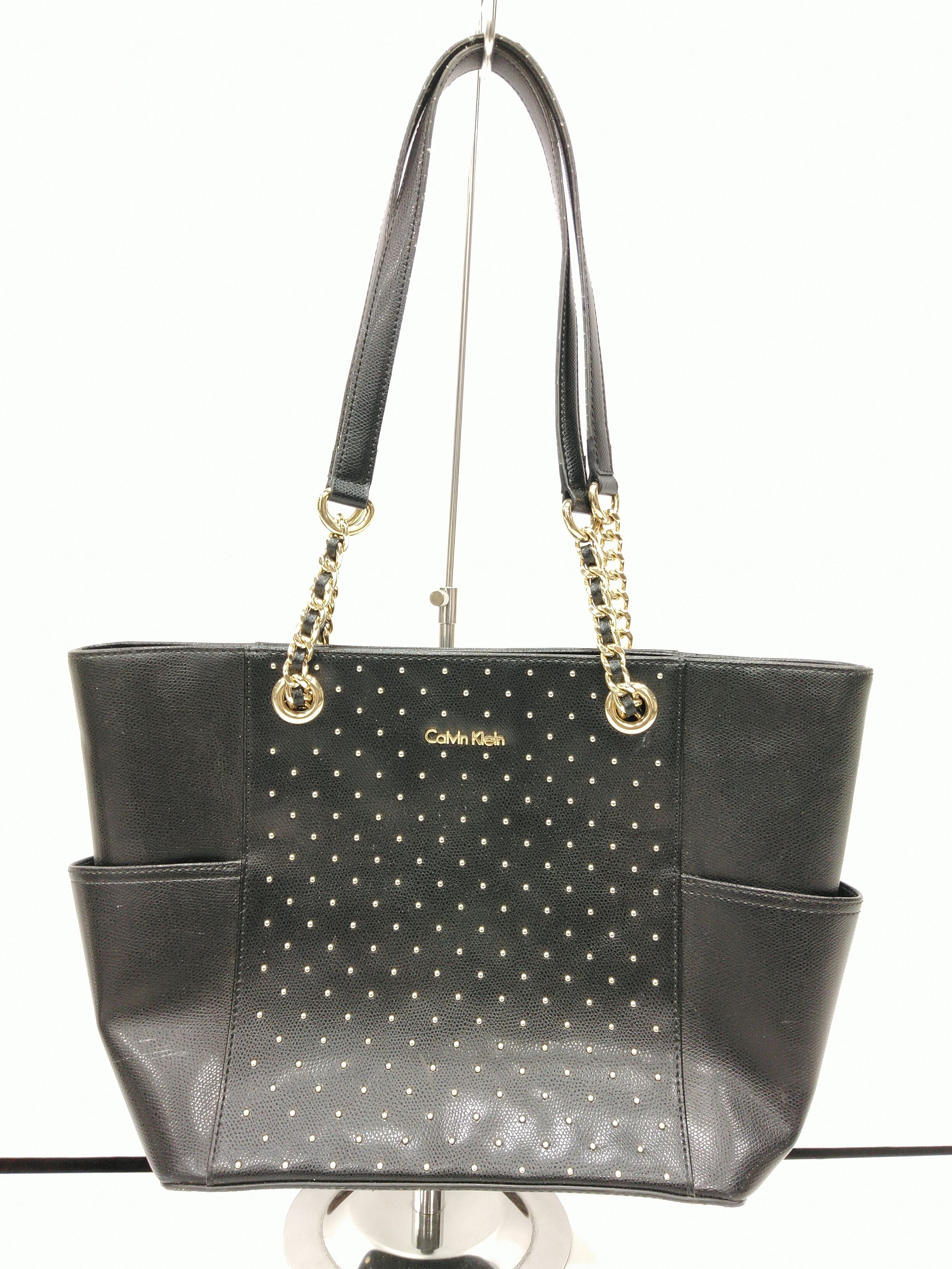 Calvin Klein Purse Tote Handbag Yellow Gold Chain Handle 11w X 10.25 Tall X  5 Deep Ladies Bag - Etsy