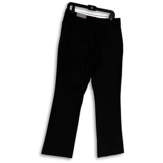 NWT Womens Black Slash Pocket Slim Bootcut Leg Dress Pants Size 7/8 Short image number 1