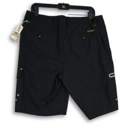 NWT Tommy Bahama Mens Black Flat Front Cayman Cargo Shorts Size 33 alternative image