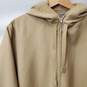JNBY Womens Camel Color Hooded Longline Oversize Polywool Jersey Coat Size XL image number 3